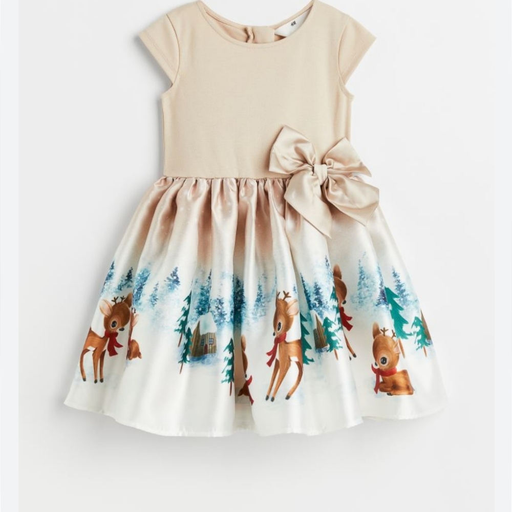 H&M 3/4T raindeer dress